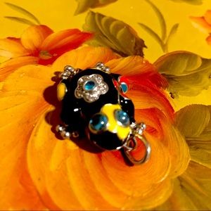 925 sterling silver pendant frog.